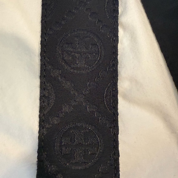 Black Leather Wristlet with Logo - Picture 3 of 6